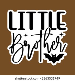 Little Brother, Halloween Sticker SVG Design