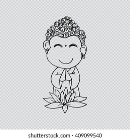 Little Buddha. Cartoon character