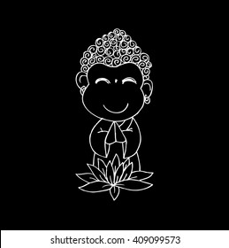 Little Buddha. Cartoon character