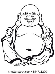 Little Buddha Vector Tattoo