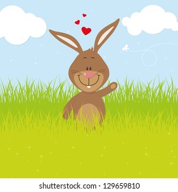 Little bunny in love