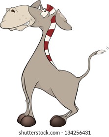 The little burro. Cartoon
