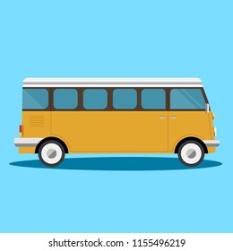 Little Bus side view - Van - Illustration