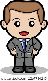 little businessman illustration vector illustration