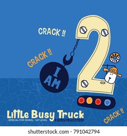 Little Busy Truck, Construction, T shirt