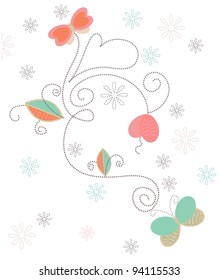 Little butterflies pattern