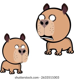 coleção de miniaturas das expressões dos personagens de little capybara em arte vetorial