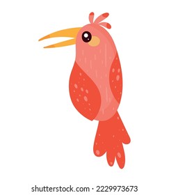 little cardinal bird animal icon