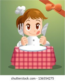 little cartoon chef