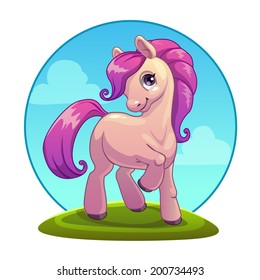 Little Cartoon Pony, Vector