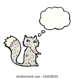 little cartoon wolf