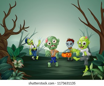 Little cartoon zombies are frightening