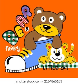 Little cat cartoon vector design