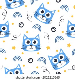 Little cat pattern illustration design