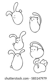 Little cats and rabbits