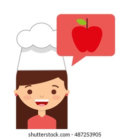 little chef kids menu vector illustration design