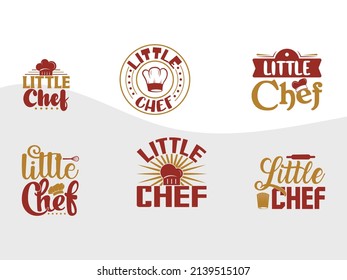 Little Chef Printable Vector Illustration