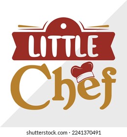 Little Chef SVG Printable Vector Illustration