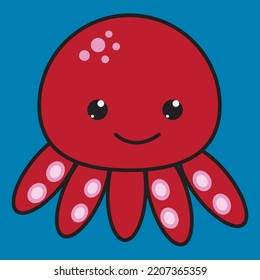 little chibi cute animal octopus 