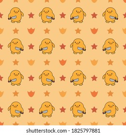 Little chick pattern. good to use for decoration of your baby room, background, and etc