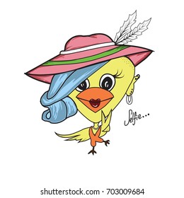 Little chick  pattern vector