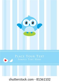 little chicken bird arrival card