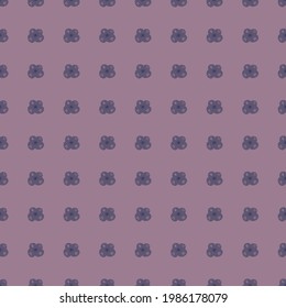 Little childish daisy flowers silhouettes seamless doodle pattern. Purple colored artwork. Hand drawn print. Great for fabric design, textile print, wrapping, cover. Vector illustration.