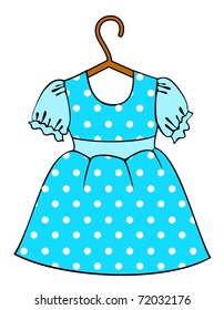 Little child's clothes. Vector