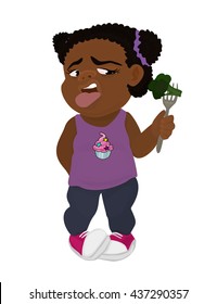 Little Chubby Girl and Broccoli