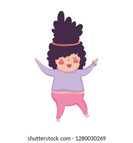 Little chubby girl character