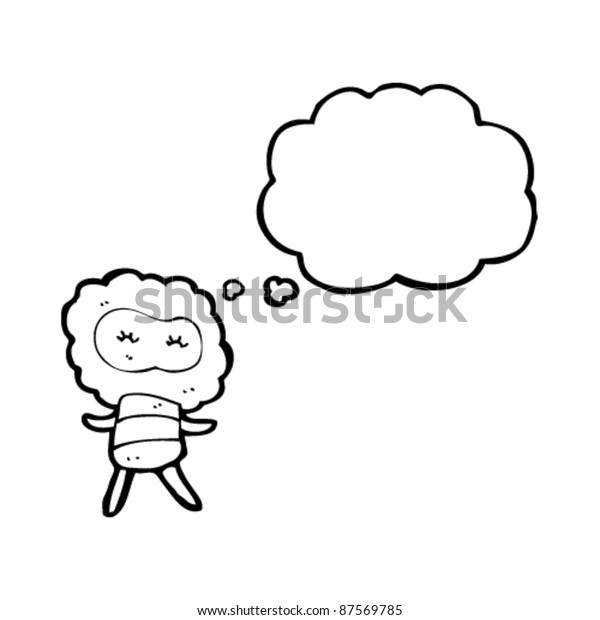 Little Cloud Head Creature Stock Vector Royalty Free