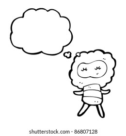 little cloud head creature cartoon