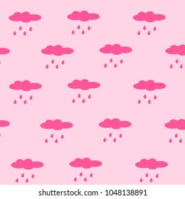 Little cloud with rain. Background concept.