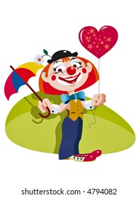 Little Clown. EPS vector.