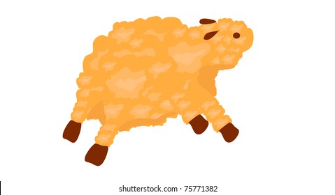 little comic cartoon animal. beautiful vector illustration.