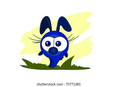 little comic cartoon animal. beautiful vector illustration.