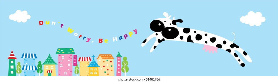 little cottage bookmark of cow