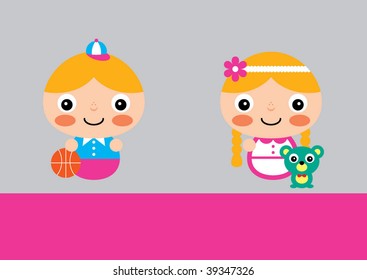 little couple greeting