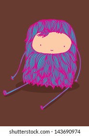 little creature/monster vector/illustration