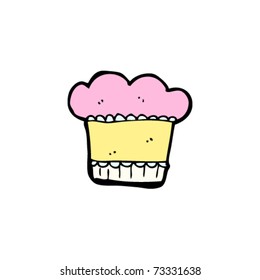 little cup cake cartoon