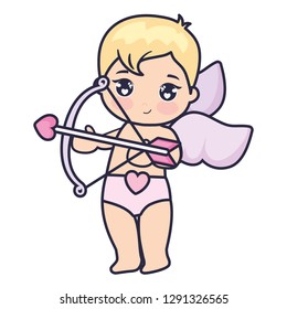 little cupid baby with arrow and bow