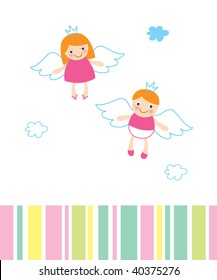 little cute angel couple