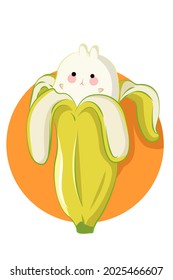 A little cute banana vector illustration
