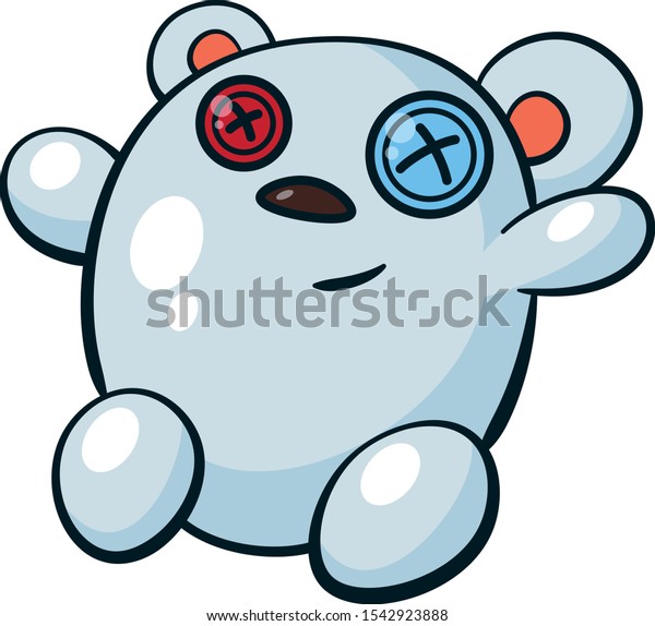 button eyed teddy bear