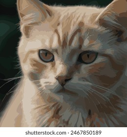 Little Cute Cat Cartoon Character
