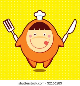 Little Cute Chef Icon