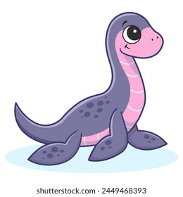 Pequeño dinosaurio lindo. Ilustración para niños