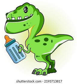 LITTLE AND CUTE DINOSAURS GRAPHIC ILLUSTRATIONS, SUITABLE FOR KIDS PRODUCTS