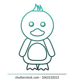 little cute duck icon