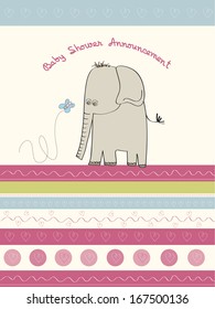 little cute elephant, illustration in vector format